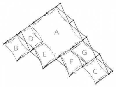 Pop Up Trade Show Display | Xpressions XSNAP Schematic