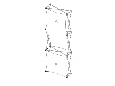 Pop Up Table Top Display | XSNAP 1x3 schematic