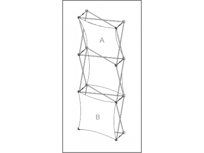 Pop Up Table Top Display | XSNAP 1x3 schematic