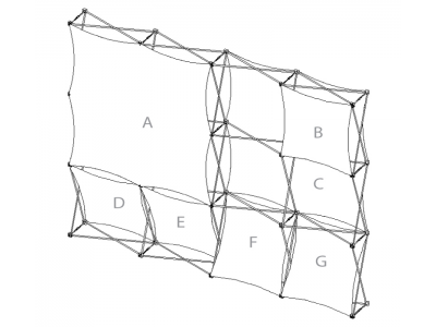 Pop Up Trade Show Display | Xpressions XSNAP Schematic