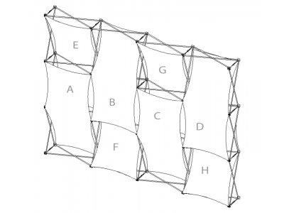 Pop Up Trade Show Display | Xpressions XSNAP Schematic