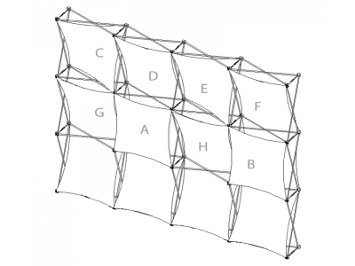 Pop Up Trade Show Display | Xpressions XSNAP Schematic