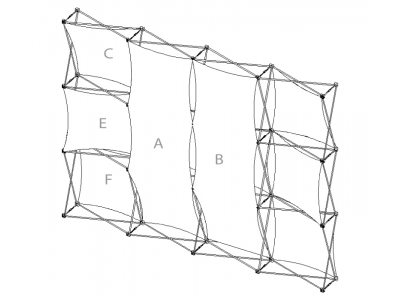 Pop Up Trade Show Display | Xpressions XSNAP Schematic
