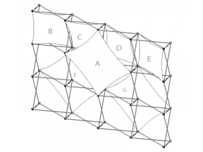 Pop Up Trade Show Display | Xpressions XSNAP Schematic