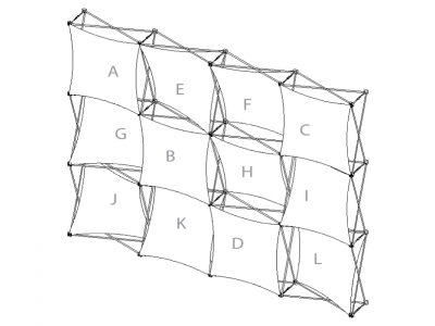 Pop Up Trade Show Display | Xpressions XSNAP Schematic