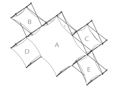 Pop Up Trade Show Display | Xpressions XSNAP Schematic