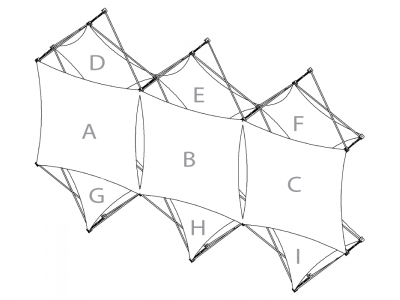Pop Up Trade Show Display | Xpressions XSNAP Schematic