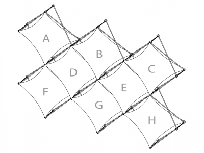 Pop Up Trade Show Display | Xpressions XSNAP Schematic