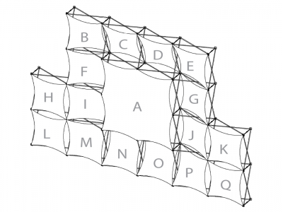 Pop Up Trade Show Display | Xpressions XSNAP Schematic