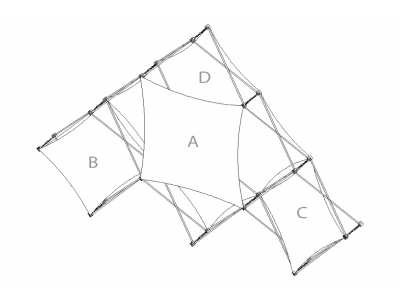 Pop Up Trade Show Display | Xpressions XSNAP Schematic