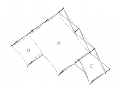 Pop Up Trade Show Display | Xpressions XSNAP Schematic