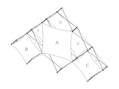 Pop Up Trade Show Display | Xpressions XSNAP Schematic