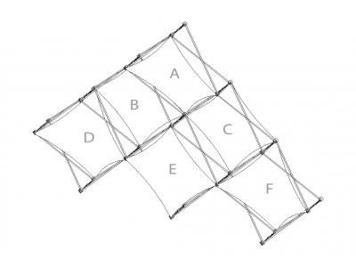Pop Up Trade Show Display | Xpressions XSNAP Schematic