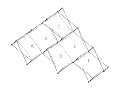 Pop Up Trade Show Display | Xpressions XSNAP Schematic