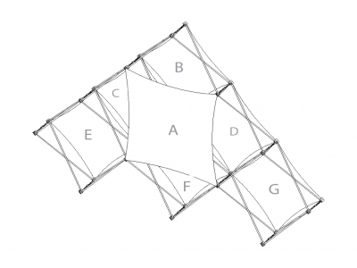 Pop Up Trade Show Display | Xpressions XSNAP Schematic