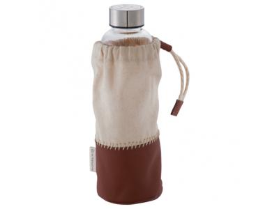Promotional Giveaway Drinkware | Alternative Glass Bottle with Pouch 18oz