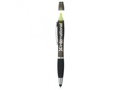 Promotional Giveaway Writing Insruments | Nash Pen-Stylus-Highlighter - Crystal