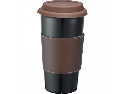 Promotional Giveaway Drinkware | Mega Double-Wall Ceramic Tumbler With Wrap 15oz