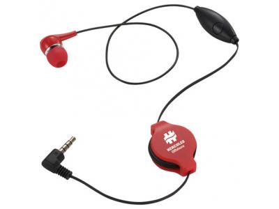 Promotional Giveaway Technology | Retractable Ear bud with Mic