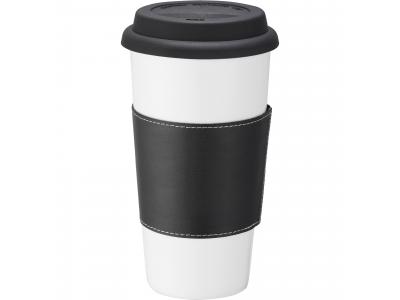 Promotional Giveaway Drinkware | Mega Double-Wall Ceramic Tumbler With Wrap 15oz