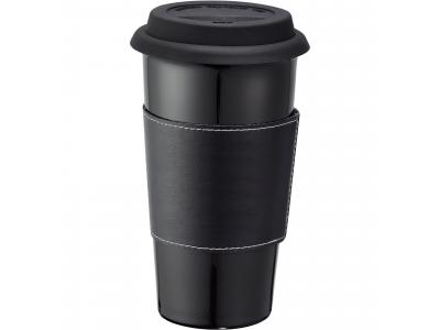 Promotional Giveaway Drinkware | Mega Double-Wall Ceramic Tumbler With Wrap 15oz