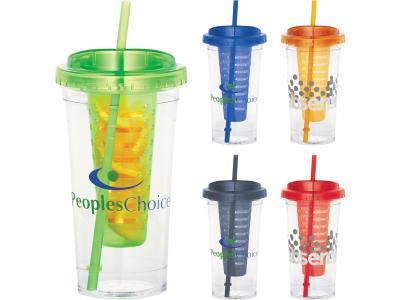 Promotional Giveaway Drinkware | Cool Gear Sedici Fruit Infuser Tumbler 24oz