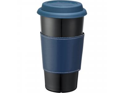 Promotional Giveaway Drinkware | Mega Double-Wall Ceramic Tumbler With Wrap 15oz