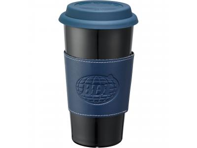 Promotional Giveaway Drinkware | Mega Double-Wall Ceramic Tumbler With Wrap 15oz