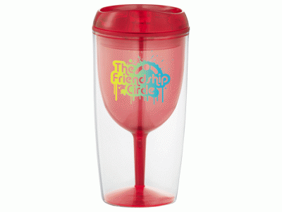 Promotional Giveaway Drinkware | Game Day Wine Glass Cup 10oz