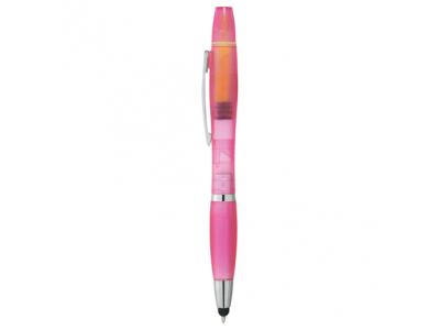 Promotional Giveaway Writing Insruments | Nash Pen-Stylus-Highlighter - Crystal