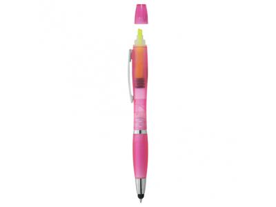 Promotional Giveaway Writing Insruments | Nash Pen-Stylus-Highlighter - Crystal