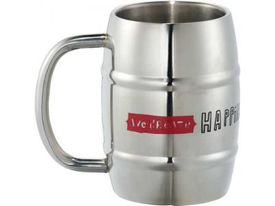 Promotional Giveaway Drinkware | Growl Stainless Barrel Mug 14oz