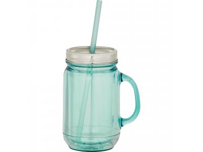 Promotional Giveaway Drinkware | Vintage Double-Wall Mason Jar 20oz