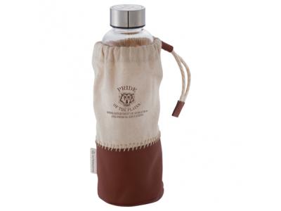 Promotional Giveaway Drinkware | Alternative Glass Bottle with Pouch 18oz