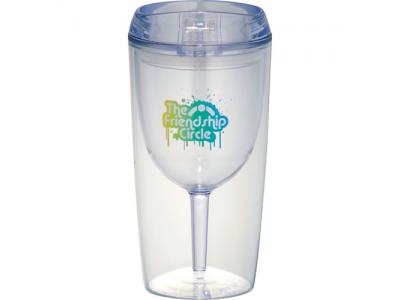 Promotional Giveaway Drinkware | Game Day Wine Glass Cup 10oz