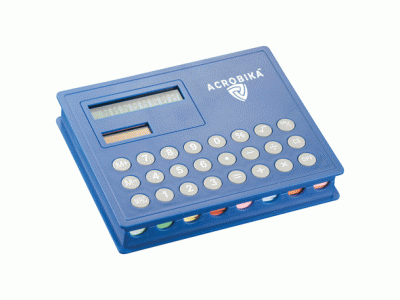 Promotional Giveaway Technology | Calculator & Sticky Note Case