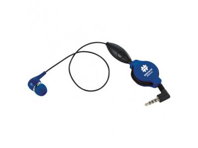 Promotional Giveaway Technology | Retractable Ear bud with Mic