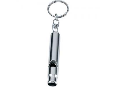 Promotional Giveaway Gifts & Kits | Metal Whistle / Key Ring