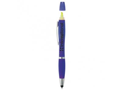 Promotional Giveaway Writing Insruments | Nash Pen-Stylus-Highlighter - Crystal