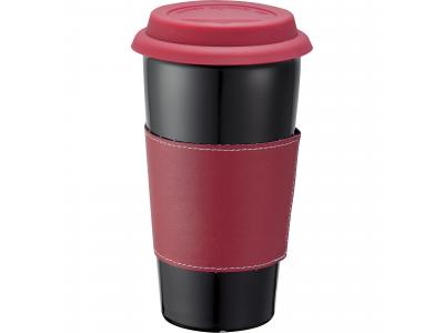 Promotional Giveaway Drinkware | Mega Double-Wall Ceramic Tumbler With Wrap 15oz