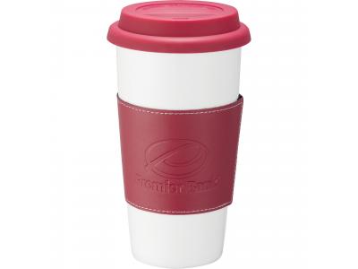 Promotional Giveaway Drinkware | Mega Double-Wall Ceramic Tumbler With Wrap 15oz