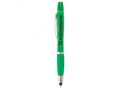 Promotional Giveaway Writing Insruments | Nash Pen-Stylus-Highlighter - Crystal