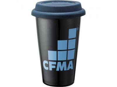 Promotional Giveaway Drinkware | Double-Wall Ceramic Tumbler 11oz