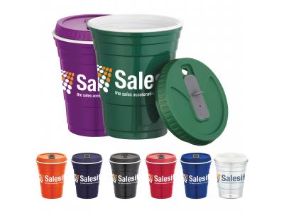 Promotional Giveaway Drinkware | Game Day Cup With Lid 16oz