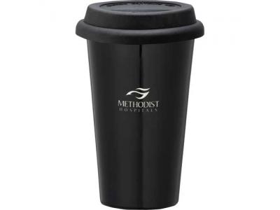 Promotional Giveaway Drinkware | Double-Wall Ceramic Tumbler 11oz