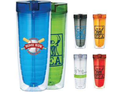 Promotional Giveaway Drinkware | Hot & Cold Flip N Sip Vortex Tumbler 20oz 