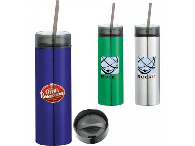 Promotional Giveaway Drinkware | Hot & Cold Skinny Stainless Tumbler