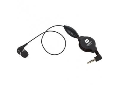 Promotional Giveaway Technology | Retractable Ear bud with Mic