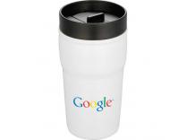 Promotional Giveaway Drinkware | Double-Wall Ceramic Tumbler With Hard Lid 10oz