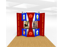 10x10 Push Thru Wide Skin Expressions Pop Up Displays | Trade Show Displays